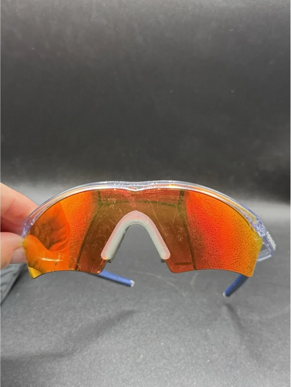 Oakley M Frame Gen 1 Crystal Clear/Fire Iridium 67 Lens